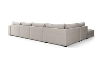 Dubai Stor U-modulsoffa med Divan Höger 432 cm - Beige - Möbler - Soffa - Modulsoffa - Komplett modulsoffa