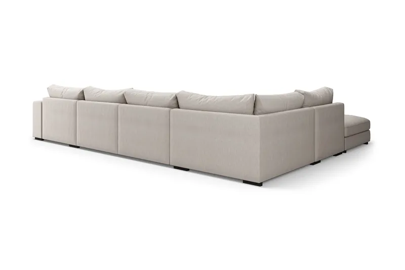 Dubai Stor U-modulsoffa med Divan Höger 432 cm Extra Djup - Beige - Möbler - Soffa - Modulsoffa - Komplett modulsoffa