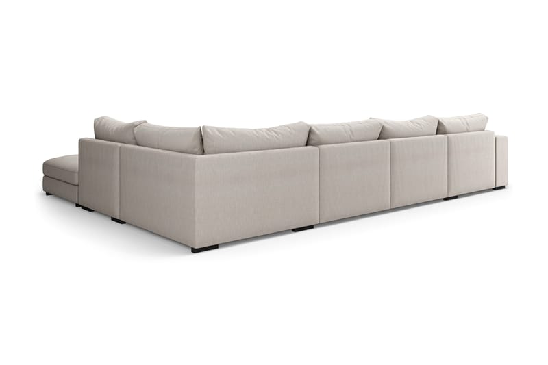 Dubai Stor U-modulsoffa med Divan Vänster 432 cm - Beige - Möbler - Soffa - Modulsoffa - Komplett modulsoffa