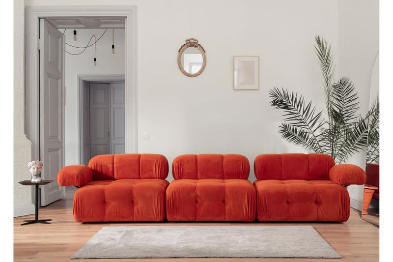 Modulsoffa Belgin 3-sits - Röd - Möbler - Soffa - Modulsoffa - Komplett modulsoffa