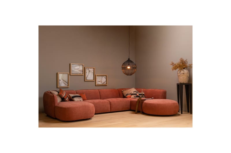 Modulsoffa More - Rosa - Komplett modulsoffa