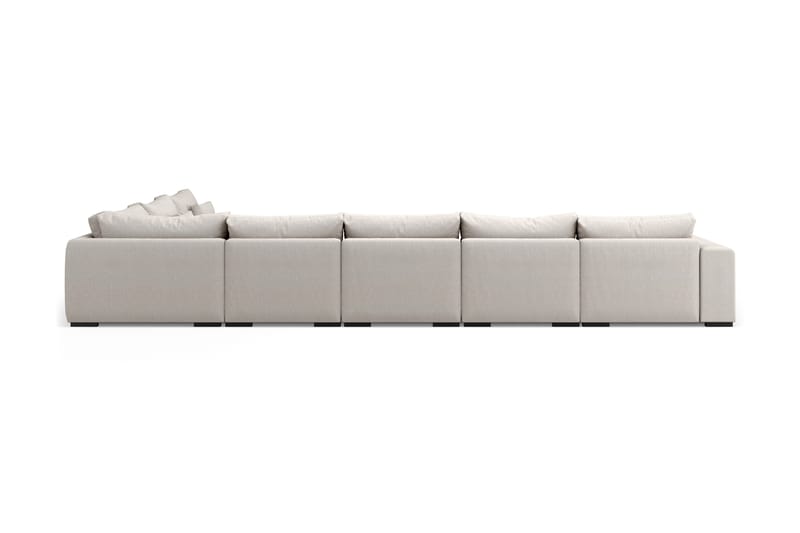 U-modulsoffa Columbus Large med Divan Vänster - Beige - Komplett modulsoffa