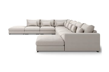U-modulsoffa Dubai Large med Divan Höger - Beige - Möbler - Soffa - Modulsoffa - Komplett modulsoffa