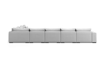 U-modulsoffa Dubai Large med Divan Vänster - Ljusgrå - Möbler - Soffa - Modulsoffa - Komplett modulsoffa