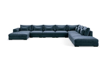 U-modulsoffa Dubai Large med Divan Vänster Sammet