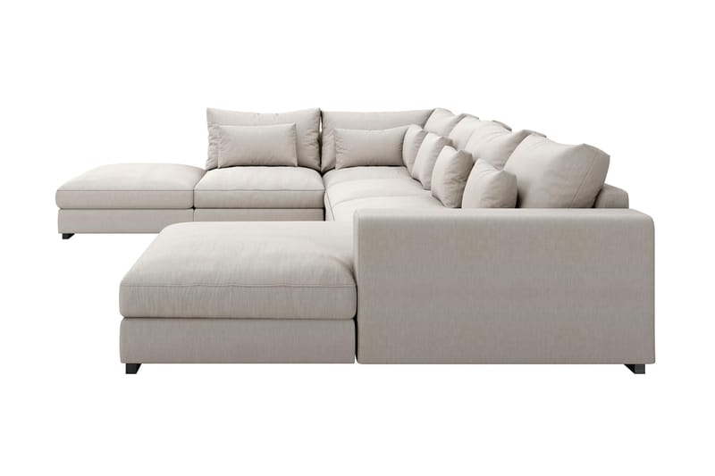 U-modulsoffa Dubai med Divan Höger - Beige - Möbler - Soffa - Modulsoffa - Komplett modulsoffa