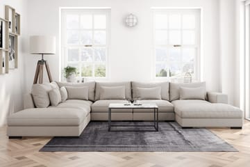 U-modulsoffa Dubai med Divan Höger - Beige - Möbler - Soffa - Modulsoffa - Komplett modulsoffa