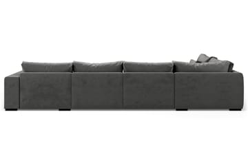 U-modulsoffa Dubai med Divan Höger Sammet - Mörkgrå - Möbler - Soffa - Modulsoffa - Komplett modulsoffa