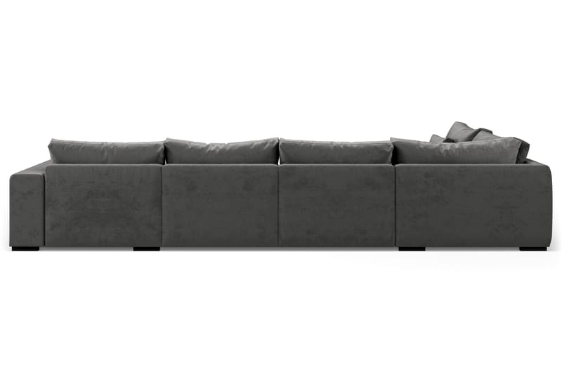 U-modulsoffa Dubai med Divan Höger Sammet - Mörkgrå - Möbler - Soffa - Modulsoffa - Komplett modulsoffa