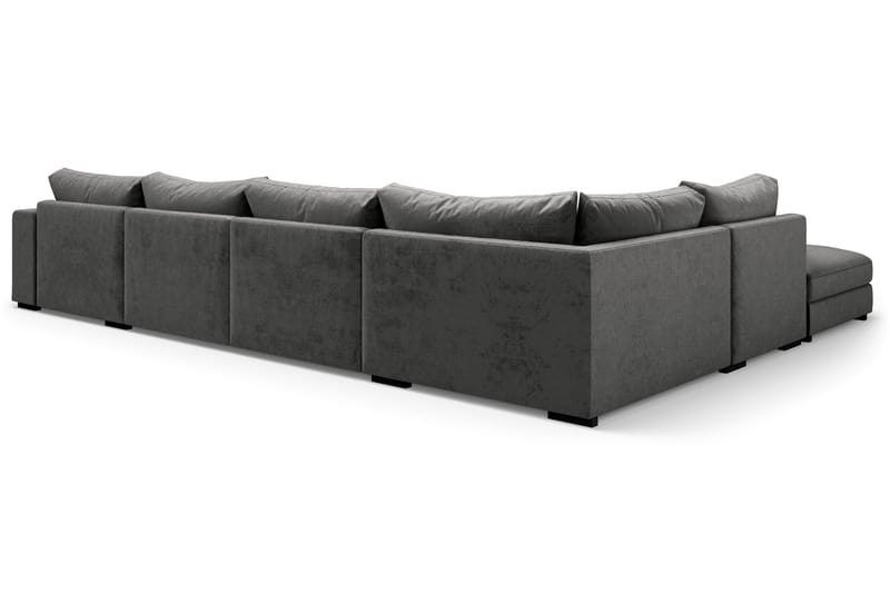 U-modulsoffa Dubai med Divan Höger Sammet - Mörkgrå - Möbler - Soffa - Modulsoffa - Komplett modulsoffa