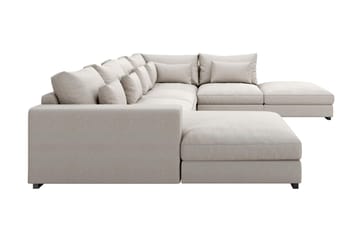 U-modulsoffa Dubai med Divan Vänster - Beige - Möbler - Soffa - Modulsoffa - Komplett modulsoffa