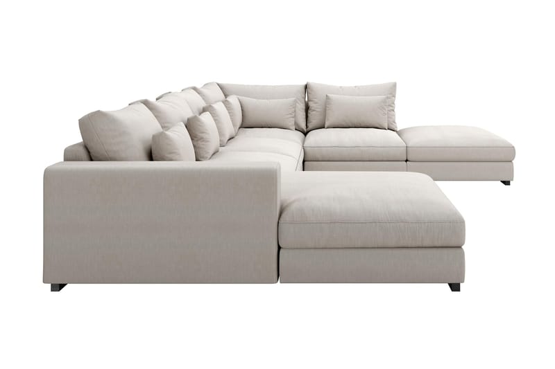 U-modulsoffa Dubai med Divan Vänster - Beige - Möbler - Soffa - Modulsoffa - Komplett modulsoffa