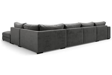 U-modulsoffa Dubai med Divan Vänster Sammet - Mörkgrå - Möbler - Soffa - Modulsoffa - Komplett modulsoffa