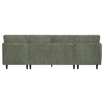 Lindhus 4-sits U-soffa med dubbeldivan och förvaring i manchester - Grön - Möbler - Soffa - Modulsoffa - Komplett modulsoffa
