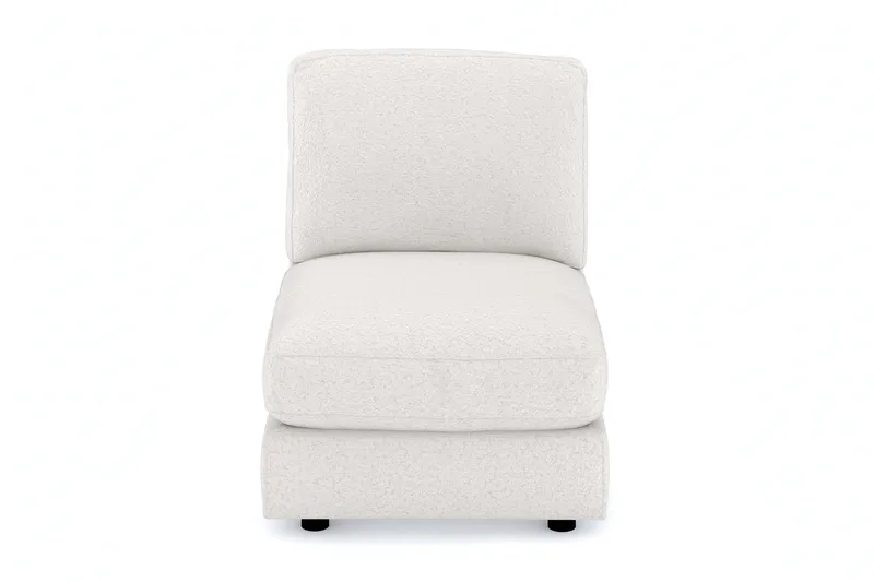 Arken 1-sits Mittmodul i Bouclé 70 cm bred - Vit - Möbler - Soffa - Modulsoffa - Mittmodul