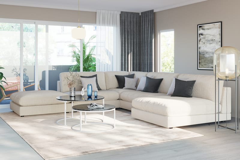 Arken 1-sits Mittmodul i Manchester 70 cm bred - Beige - Möbler - Soffa - Modulsoffa - Mittmodul
