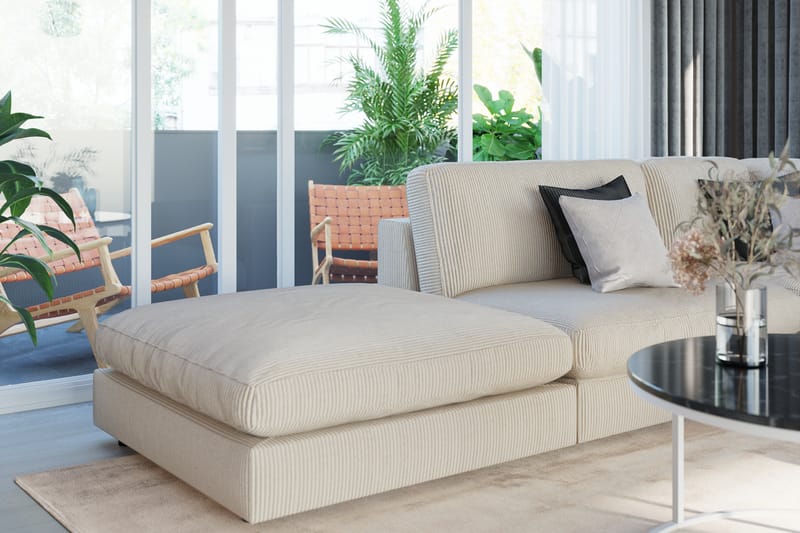 Arken 1-sits Mittmodul i Manchester 70 cm bred - Beige - Möbler - Soffa - Modulsoffa - Mittmodul