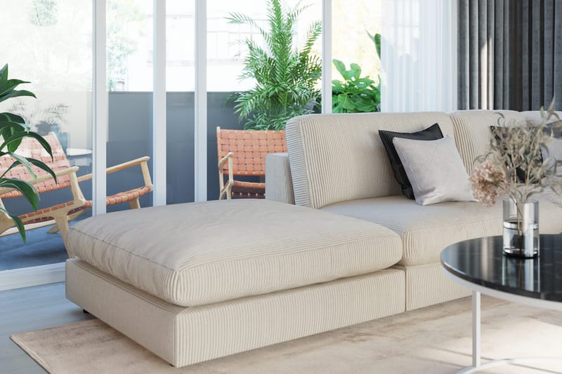 Arken 1-sits Mittmodul i Manchester 70 cm bred - Beige - Möbler - Soffa - Modulsoffa - Mittmodul