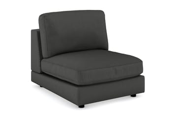 Arken 1-sits Mittmodul i Manchester 90 cm bred - Mörkgrå - Möbler - Soffa - Modulsoffa - Mittmodul