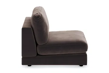 Arken 1-sits Mittmodul i Sammet 70 cm bred - Brun - Möbler - Soffa - Modulsoffa - Mittmodul