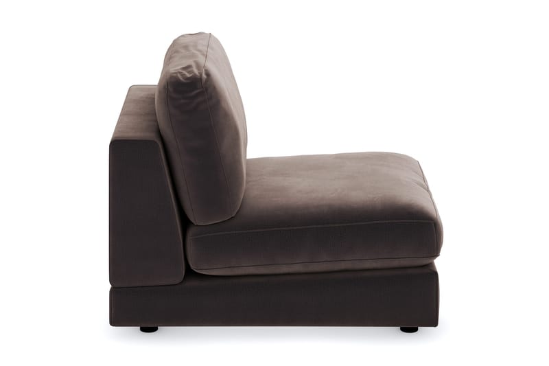Arken 1-sits Mittmodul i Sammet 70 cm bred - Brun - Möbler - Soffa - Modulsoffa - Mittmodul