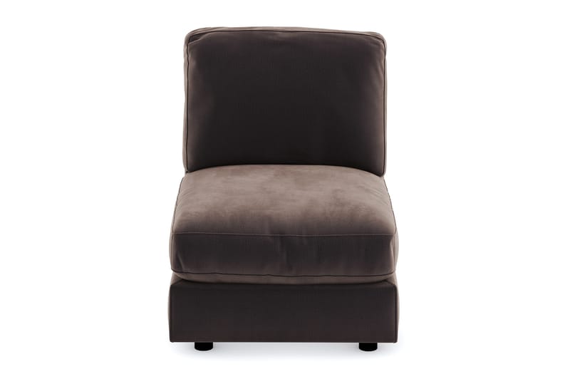 Arken 1-sits Mittmodul i Sammet 70 cm bred - Brun - Möbler - Soffa - Modulsoffa - Mittmodul