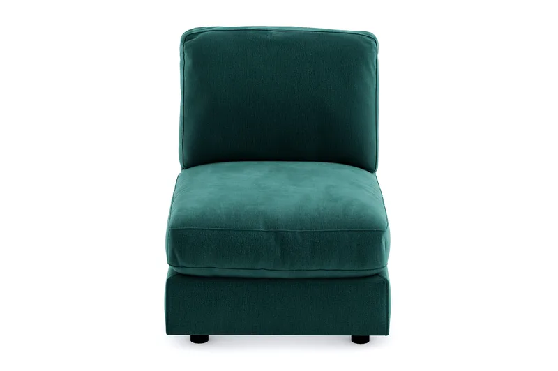 Arken 1-sits Mittmodul i Sammet 70 cm bred - Grön - Möbler - Soffa - Modulsoffa - Mittmodul