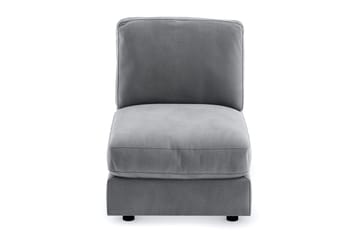 Arken 1-sits Mittmodul i Sammet 70 cm bred - Ljusgrå - Möbler - Soffa - Modulsoffa - Mittmodul