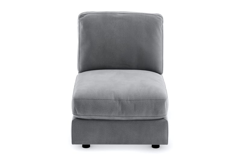 Arken 1-sits Mittmodul i Sammet 70 cm bred - Ljusgrå - Möbler - Soffa - Modulsoffa - Mittmodul