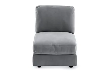 Arken 1-sits Mittmodul i Sammet 70 cm bred - Ljusgrå - Möbler - Soffa - Modulsoffa - Mittmodul