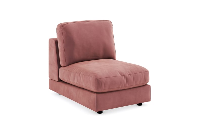 Arken 1-sits Mittmodul i Sammet 70 cm bred - Rosa - Möbler - Soffa - Modulsoffa - Mittmodul