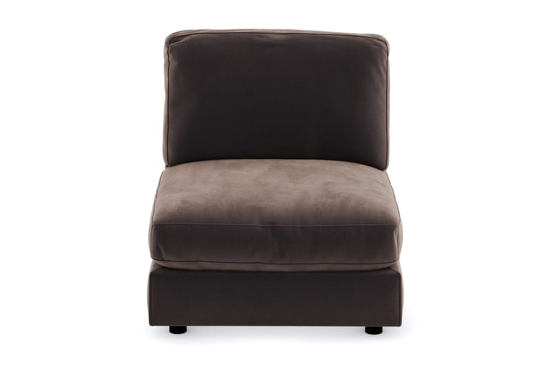 Arken 1-sits Mittmodul i Sammet 90 cm bred - Brun - Möbler - Soffa - Modulsoffa - Mittmodul