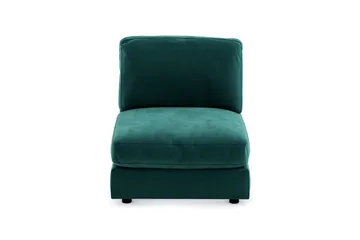 Arken 1-sits Mittmodul i Sammet 90 cm bred - Grön - Möbler - Soffa - Modulsoffa - Mittmodul