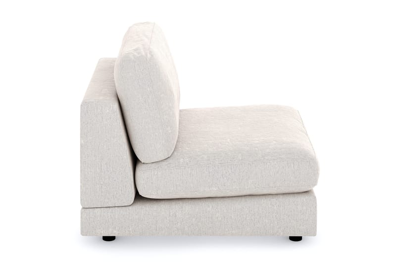 Arken 1-sits Mittmodul i Sammet 90 cm bred - Krämvit - Möbler - Soffa - Modulsoffa - Mittmodul
