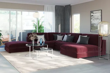 Arken 1-sits Mittmodul i Sammet 90 cm bred - Lila - Möbler - Soffa - Modulsoffa - Mittmodul