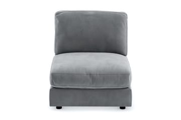 Arken 1-sits Mittmodul i Sammet 90 cm bred - Ljusgrå - Möbler - Soffa - Modulsoffa - Mittmodul