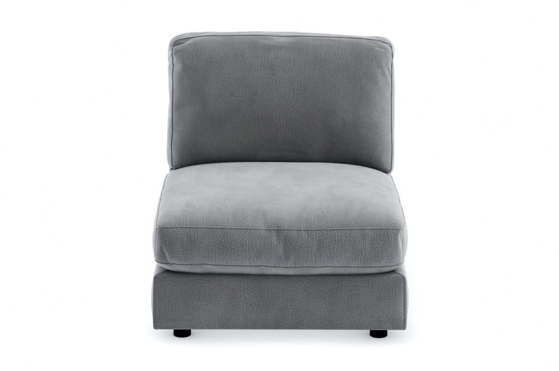 Arken 1-sits Mittmodul i Sammet 90 cm bred - Ljusgrå - Möbler - Soffa - Modulsoffa - Mittmodul