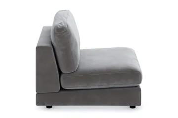 Arken 1-sits Mittmodul i Sammet 90 cm bred - Mörkgrå - Möbler - Soffa - Modulsoffa - Mittmodul