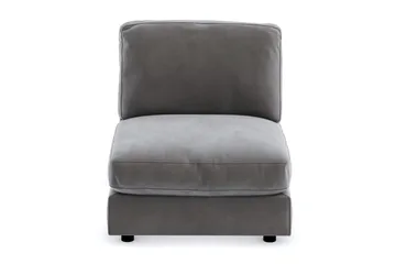 Arken 1-sits Mittmodul i Sammet 90 cm bred - Mörkgrå - Möbler - Soffa - Modulsoffa - Mittmodul