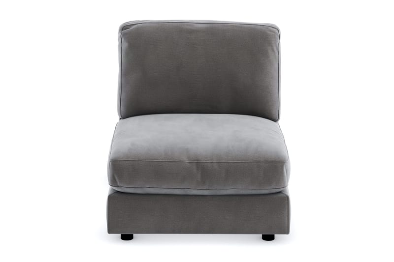 Arken 1-sits Mittmodul i Sammet 90 cm bred - Mörkgrå - Möbler - Soffa - Modulsoffa - Mittmodul