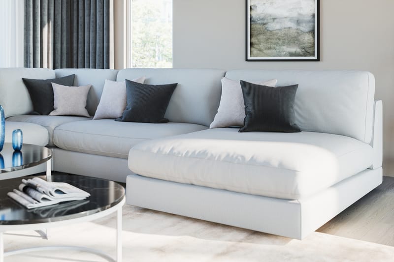 Arken 1-sits Mittmodul i Tyg 70 cm bred - Beige - Möbler - Soffa - Modulsoffa - Mittmodul