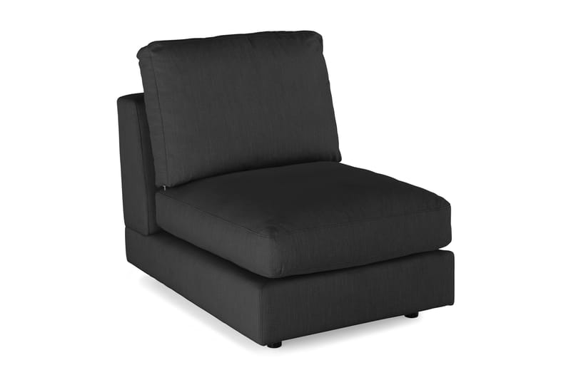 Arken 1-sits Mittmodul i Tyg 70 cm bred - Svart - Möbler - Soffa - Modulsoffa - Mittmodul