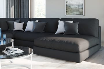 Arken 1-sits Mittmodul i Tyg 70 cm bred - Svart - Möbler - Soffa - Modulsoffa - Mittmodul
