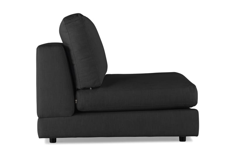 Arken 1-sits Mittmodul i Tyg 70 cm bred - Svart - Möbler - Soffa - Modulsoffa - Mittmodul