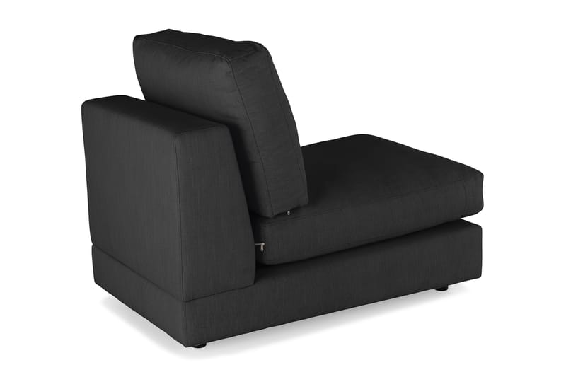 Arken 1-sits Mittmodul i Tyg 70 cm bred - Svart - Möbler - Soffa - Modulsoffa - Mittmodul
