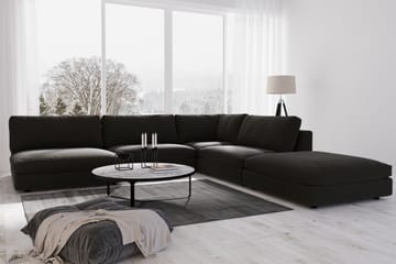 Arken 1-sits Mittmodul i Tyg 70 cm bred - Svart - Möbler - Soffa - Modulsoffa - Mittmodul