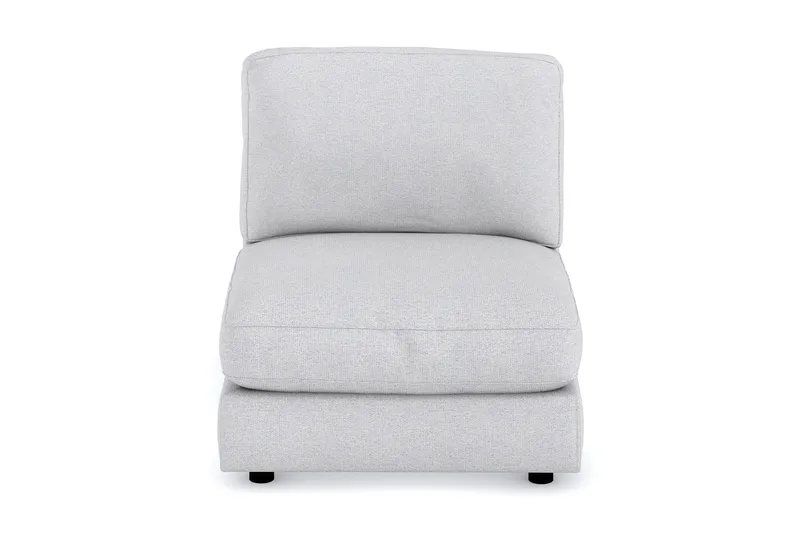 Arken 1-sits Mittmodul i Tyg 90 cm bred - Ljusgrå - Möbler - Soffa - Modulsoffa - Mittmodul