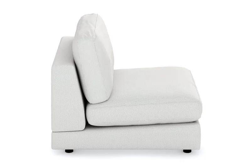 Arken 1-sits Mittmodul i Tyg 90 cm bred - Ljusgrå - Möbler - Soffa - Modulsoffa - Mittmodul