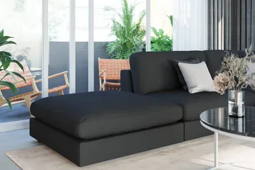 Arken 1-sits Mittmodul i Tyg 90 cm bred - Svart - Möbler - Soffa - Modulsoffa - Mittmodul