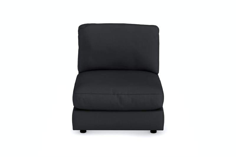 Arken 1-sits Mittmodul i Tyg 90 cm bred - Svart - Möbler - Soffa - Modulsoffa - Mittmodul